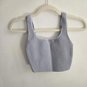 Babaton Sculpt Knit Squareneck Cropped Tank